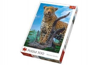 Obrázek z Puzzle Divoký Leopard 500 dílků 34x48cm v krabici (8) 